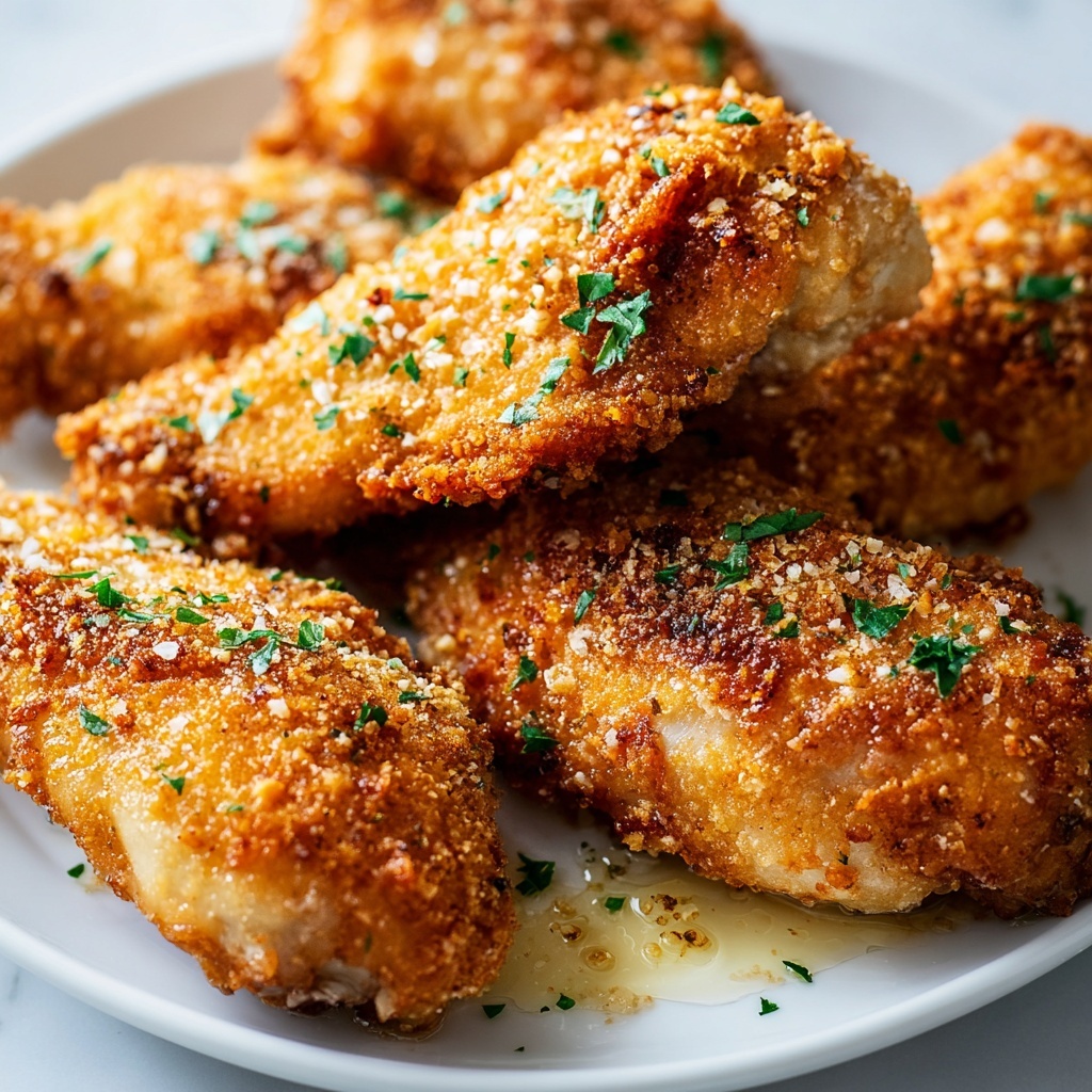 Crispy Garlic Parmesan Chicken Tenders Recipe - Recipe Image