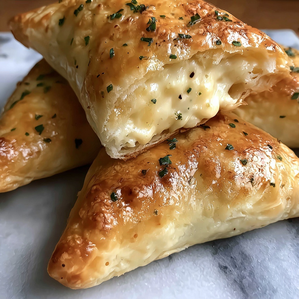 Chicken Alfredo Calzones Recipe - Recipe Image