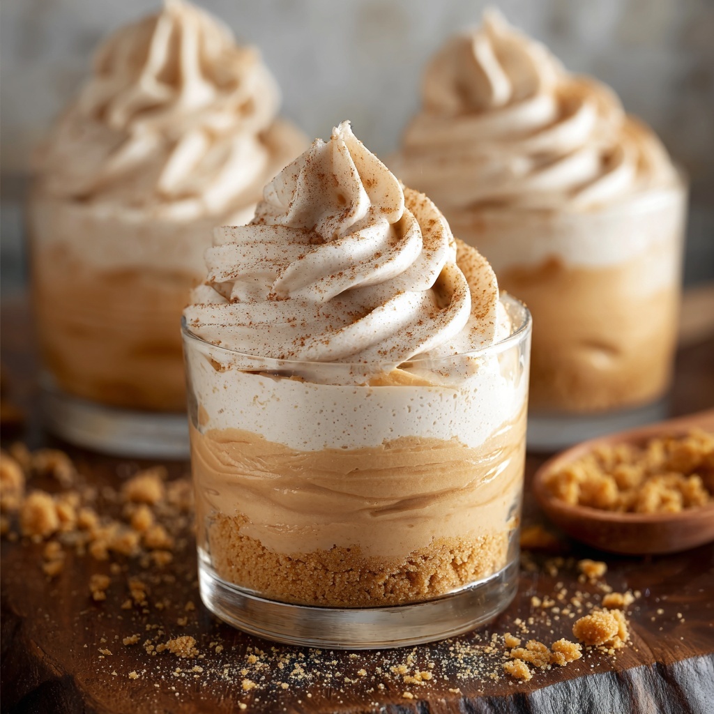 No-Bake Mini Pumpkin Cheesecakes Recipe - Recipe Image