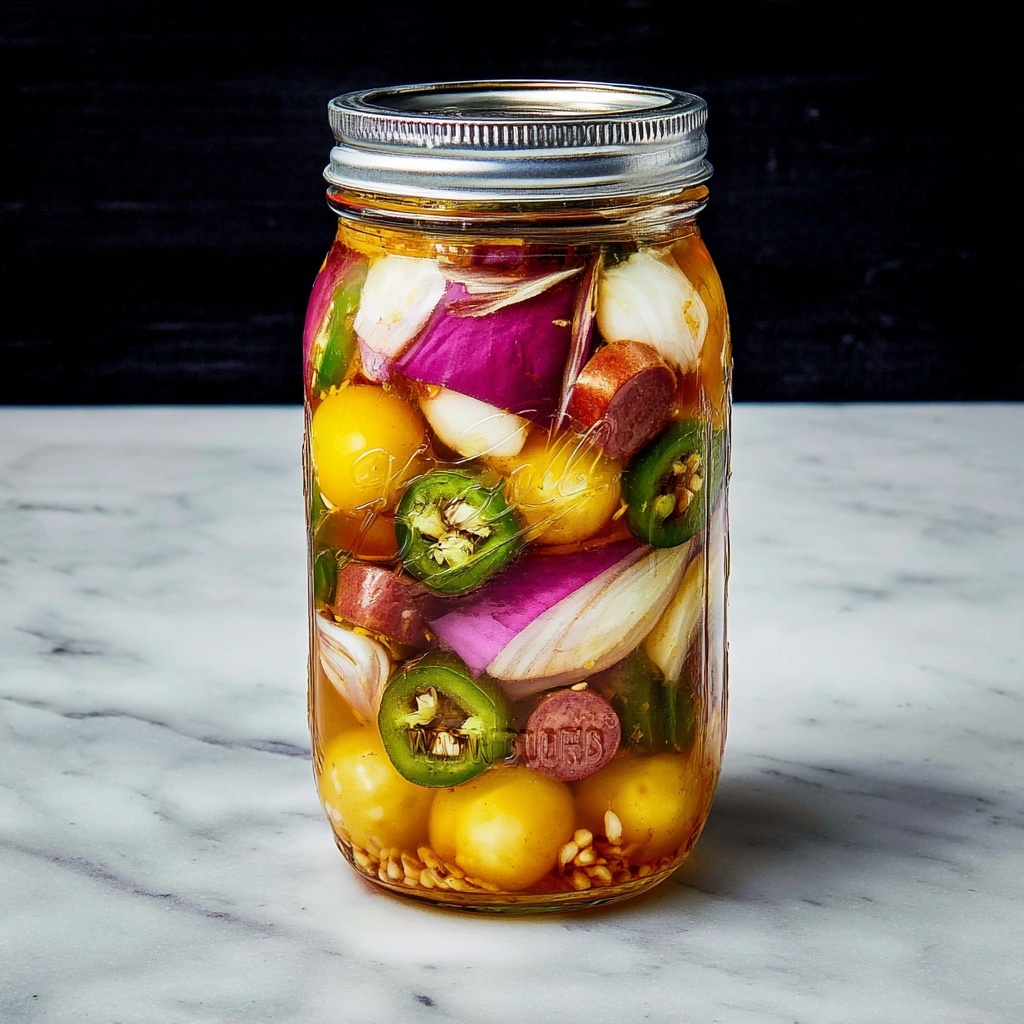 Pickled Eggs and Sausage Recipe - Recipe Image