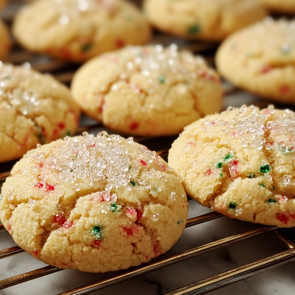 Christmas Gooey Butter Cookies Recipe - Recipe Image