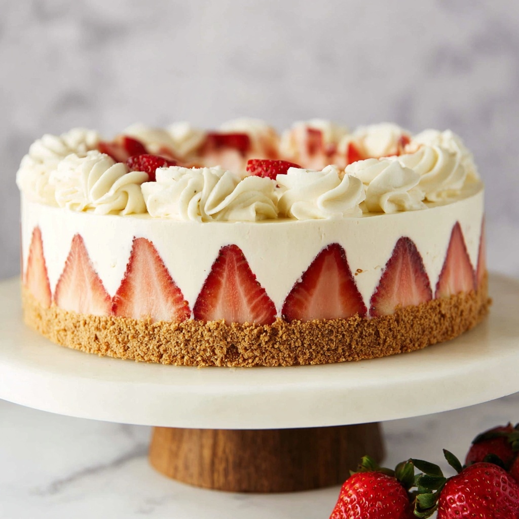 Strawberry Shortcake Cheesecake Recipe - Recipe Image