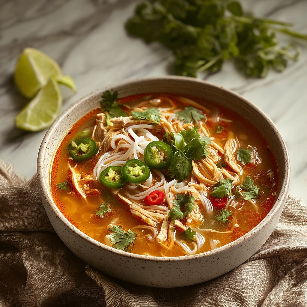 Spicy Chicken Soup Recipe - Recipe Image