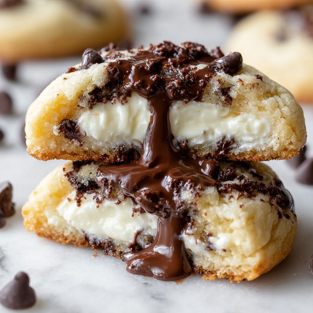 Cheesecake-Filled Chocolate Chip Cookies Recipe - Recipe Image