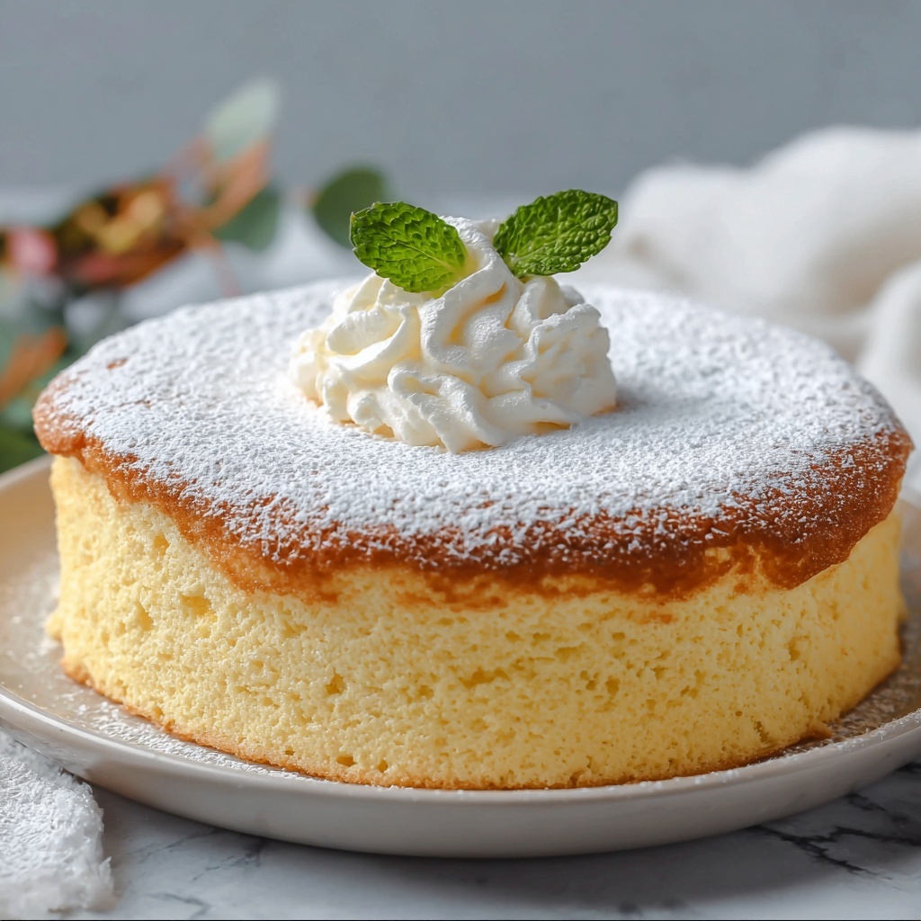 Light & Fluffy Yogurt Cloud Cake Recipe - Recipe Image
