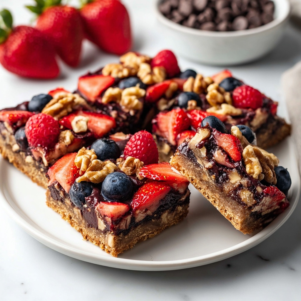 Chocolate Berry Bars Recipe - Recipe Image