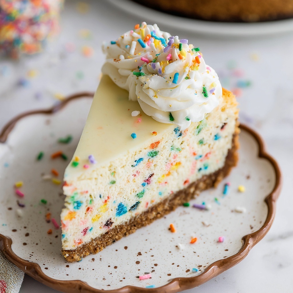 Birthday Cake Cheesecake Recipe - Recipe Image