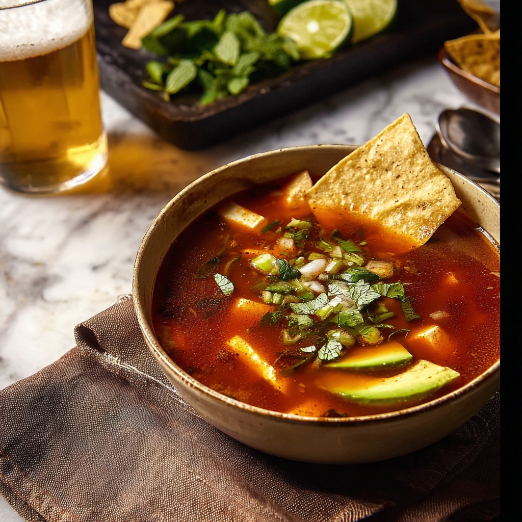 Salsa Verde Tortilla Soup Recipe - Recipe Image