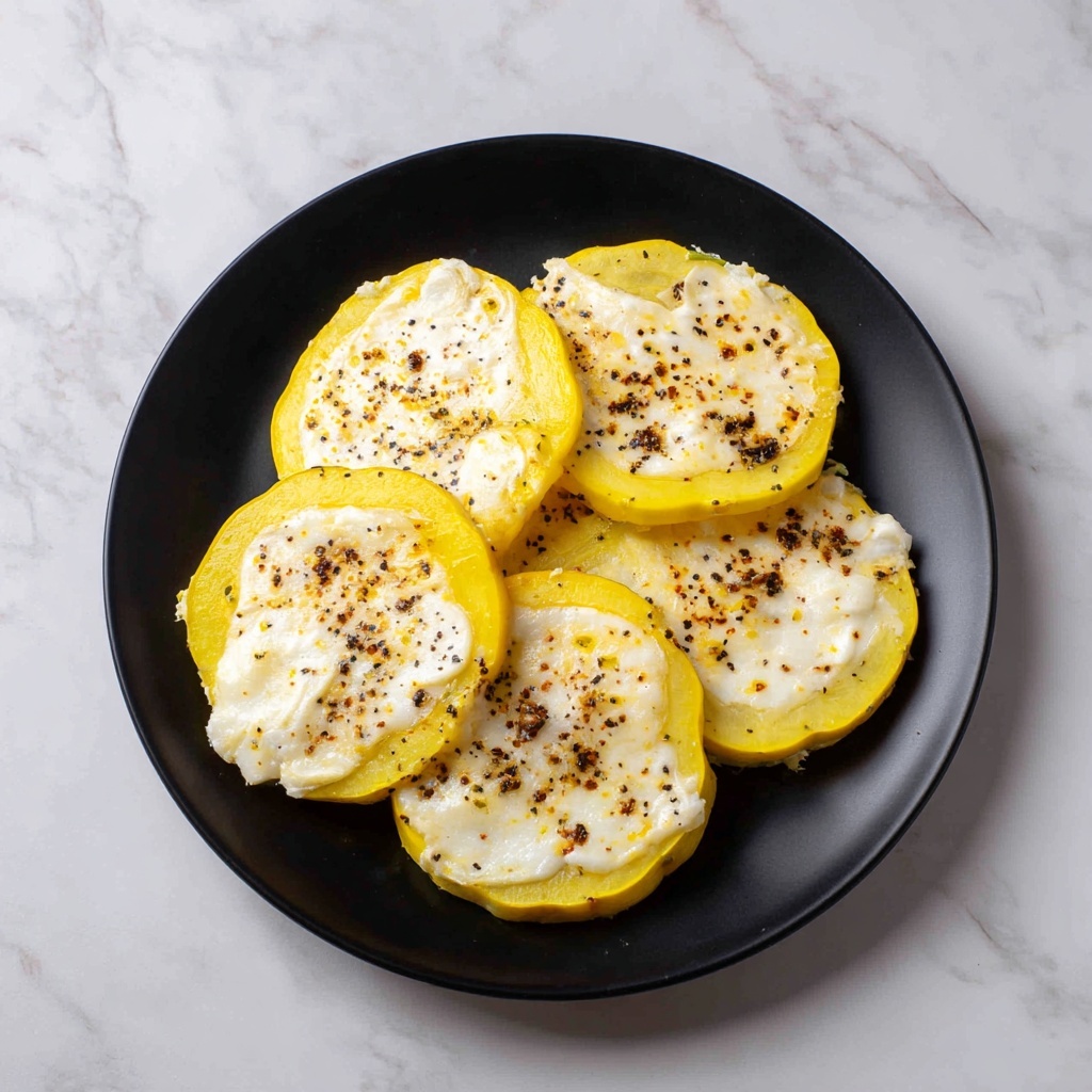 Cheesy Baked Squash Rounds Recipe - Recipe Image