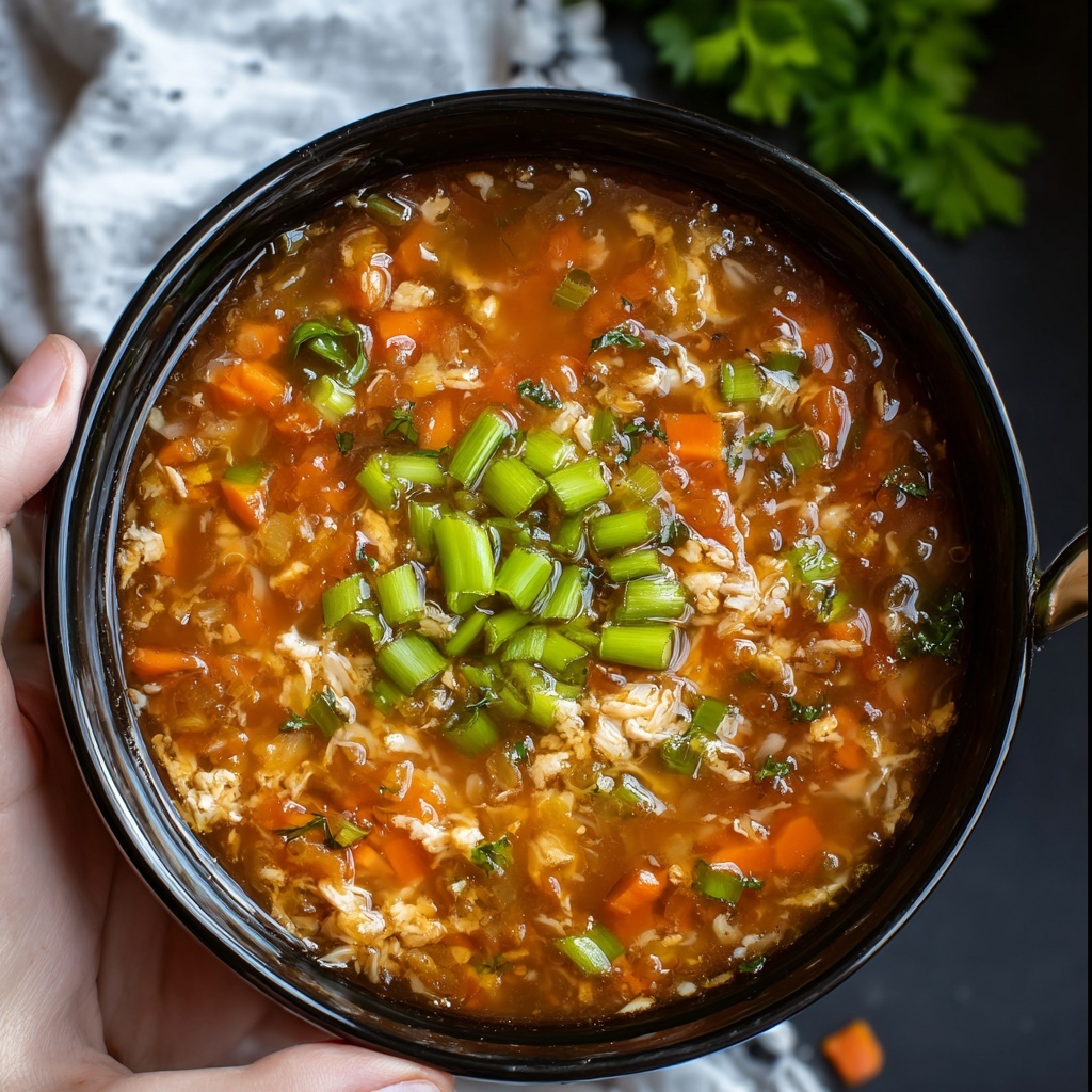 Vegetarian Hot and Sour Soup Recipe - Recipe Image