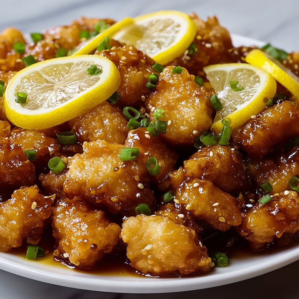 Crispy Chinese Lemon Chicken Recipe - Recipe Image