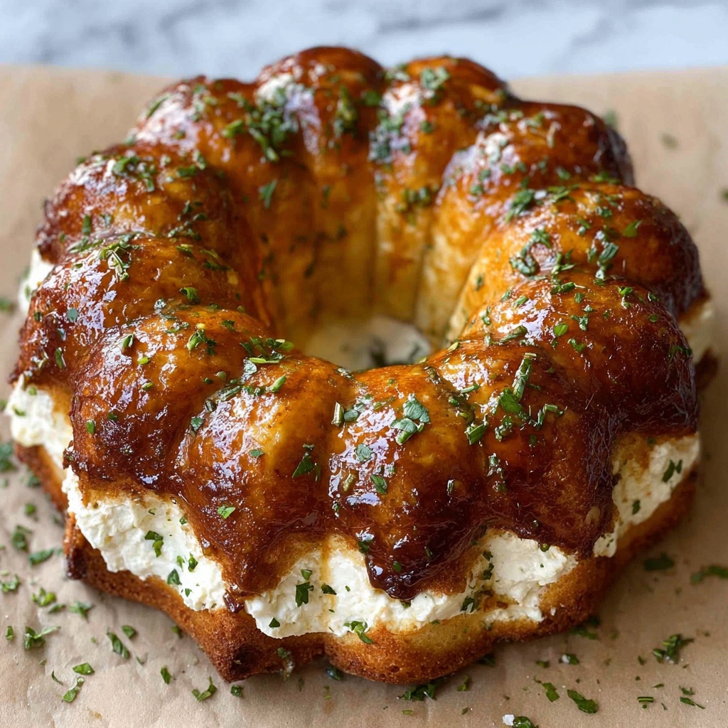 Chicken Alfredo Monkey Bread Recipe - Recipe Image