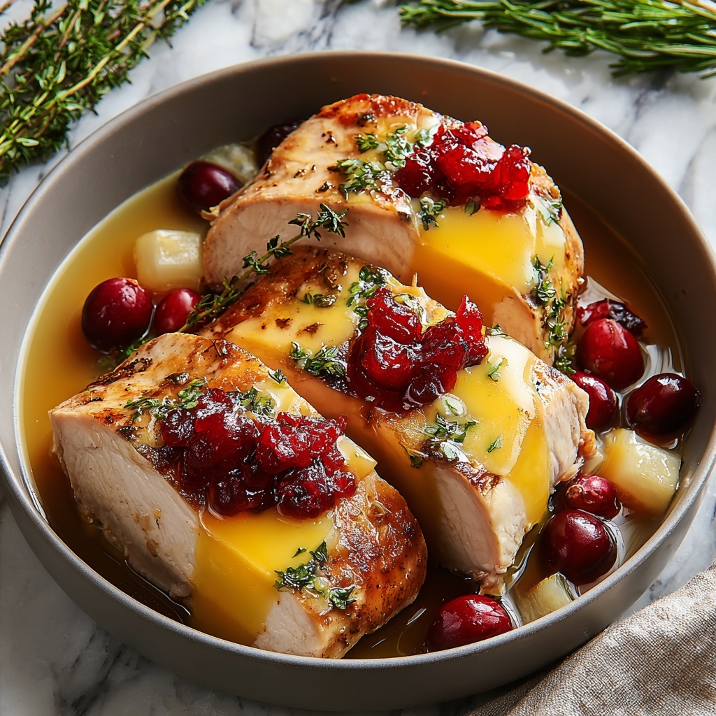 Cranberry Brie Stuffed Chicken Recipe - Recipe Image