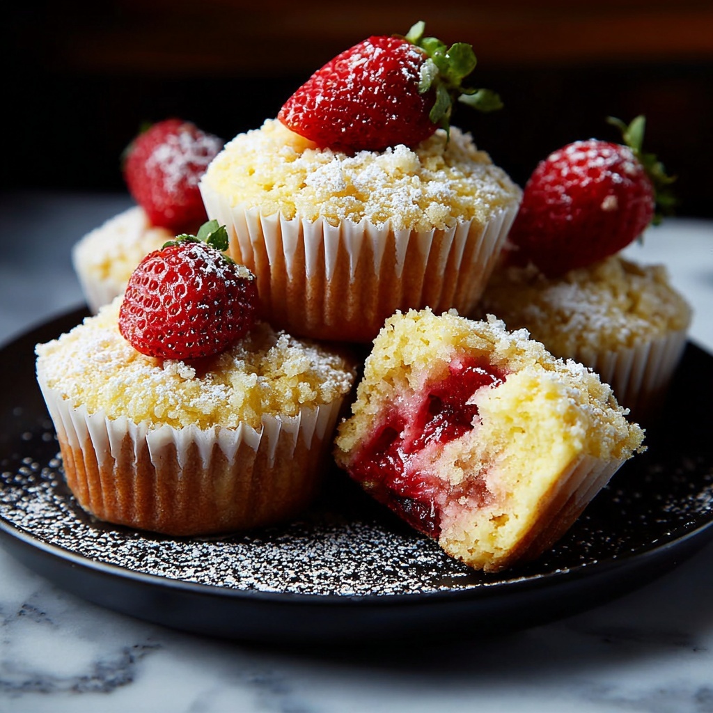 Fresh Strawberry Muffins: The Ultimate Breakfast Treat Recipe - Recipe Image