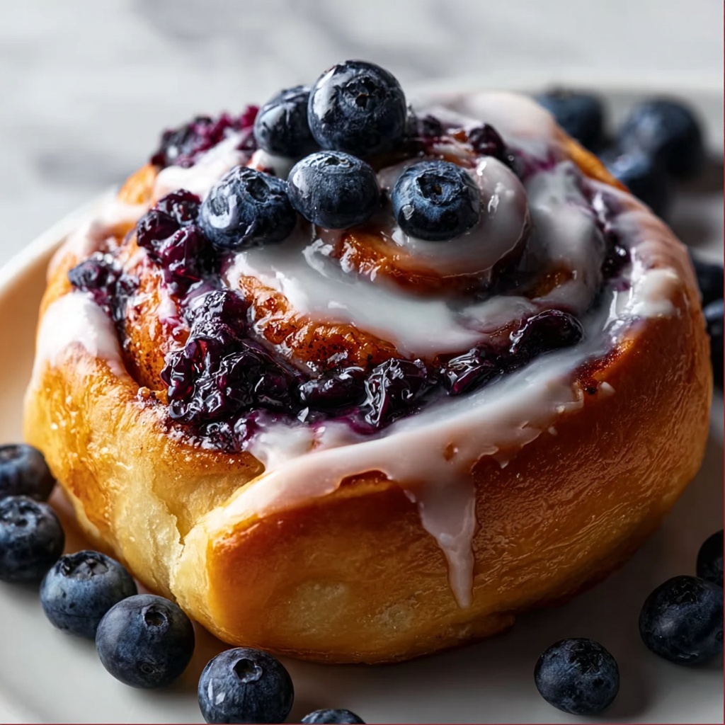 Homemade Blueberry Cinnamon Sweet Rolls Recipe - Recipe Image