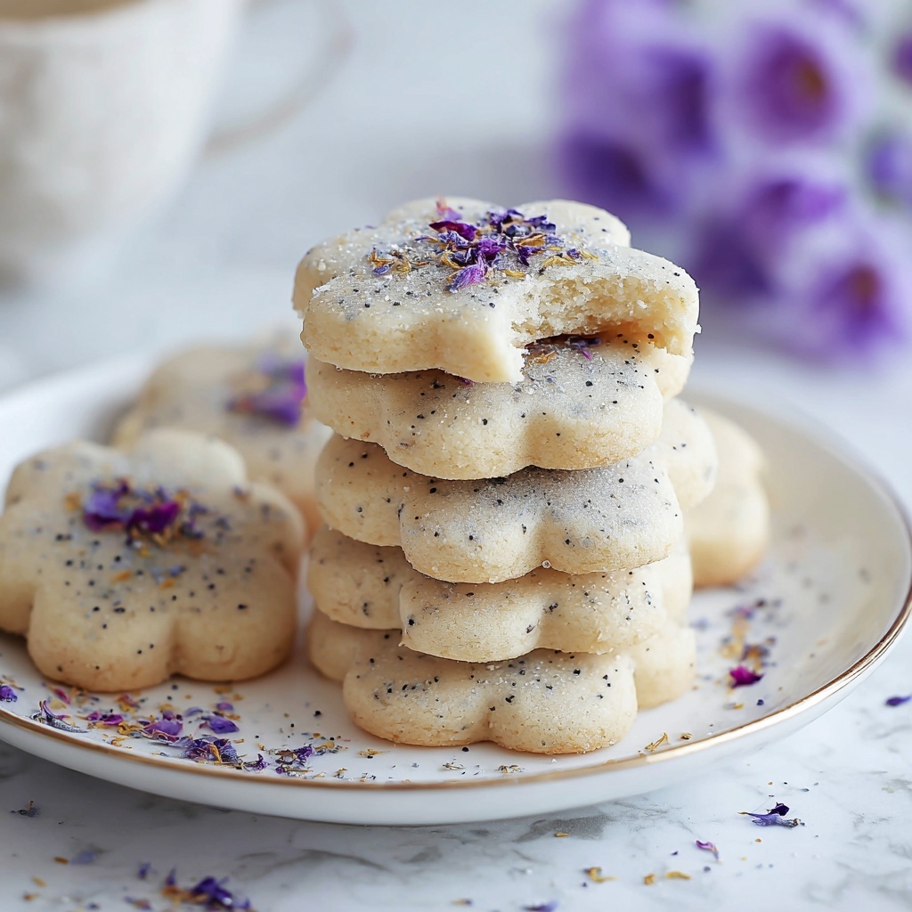 Lavender Shortbread Cookies Recipe - Recipe Image