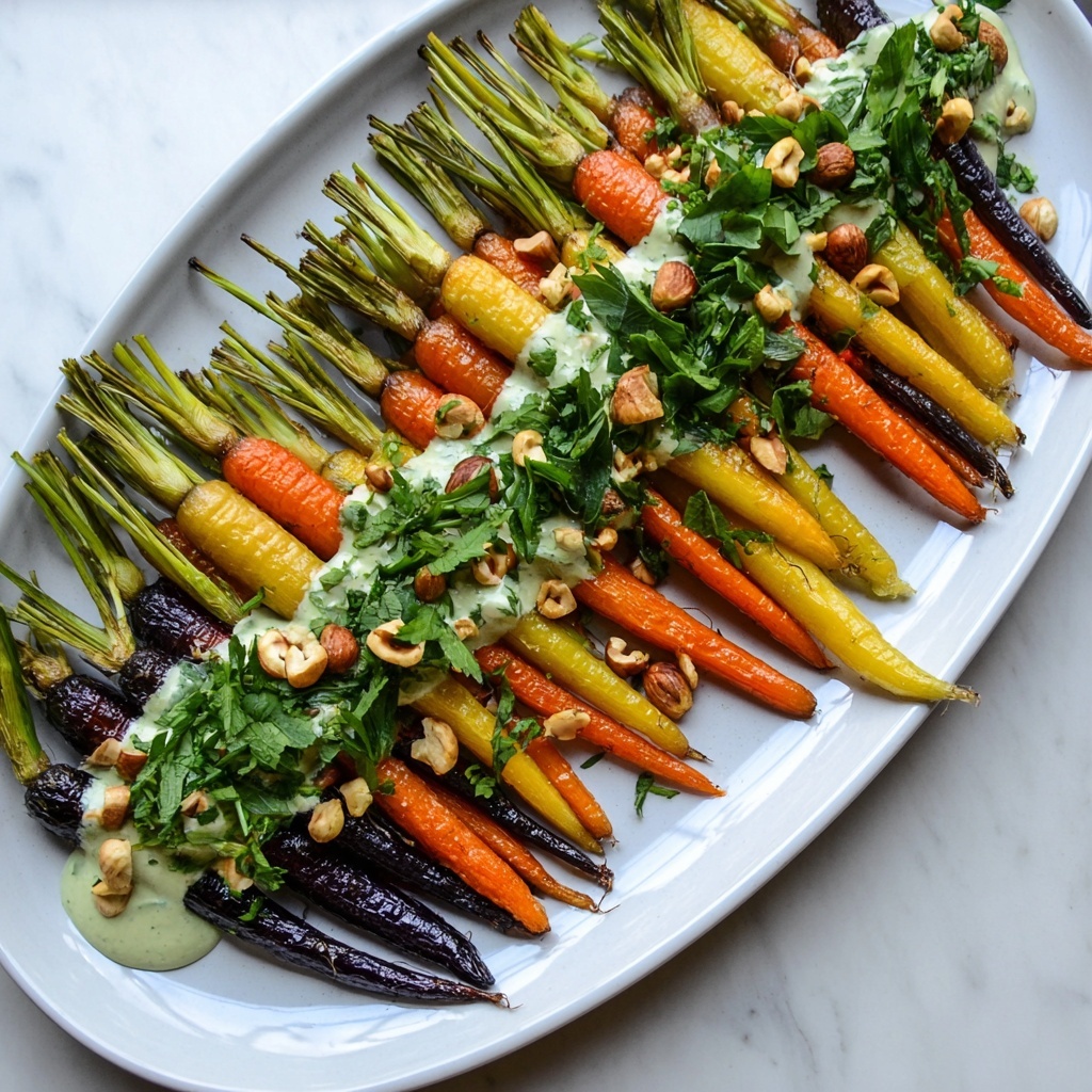 Roasted Carrots with Mint & Tahini Sauce Recipe - Recipe Image