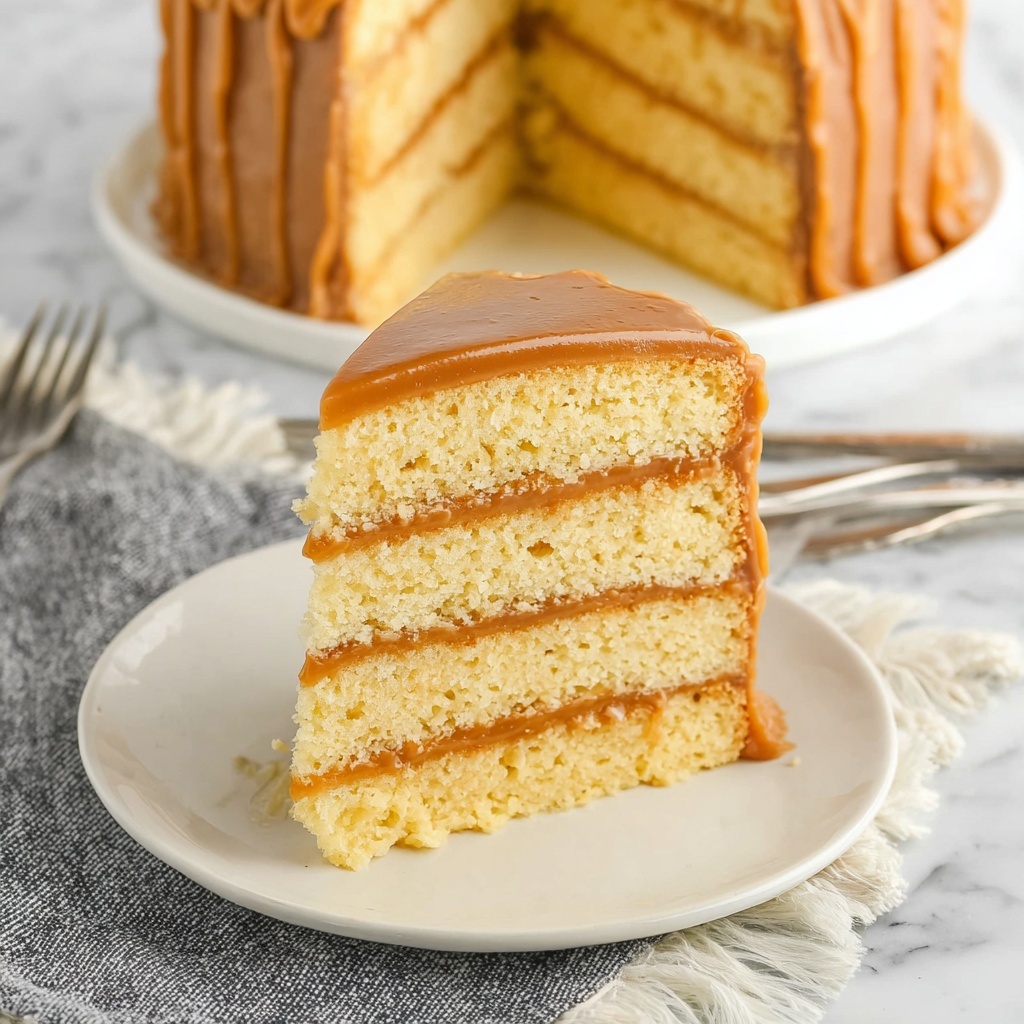 Decadent Caramel Cake Recipe - Recipe Image