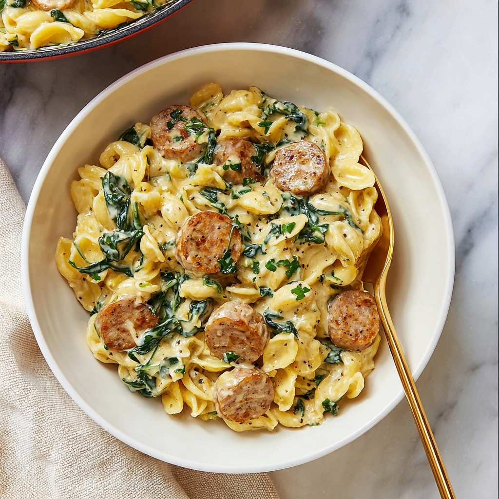Creamy Chicken Sausage Skillet Recipe - Recipe Image