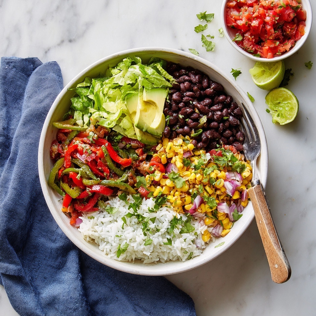 Vegan Burrito Bowls with Black Beans Recipe - Recipe Image