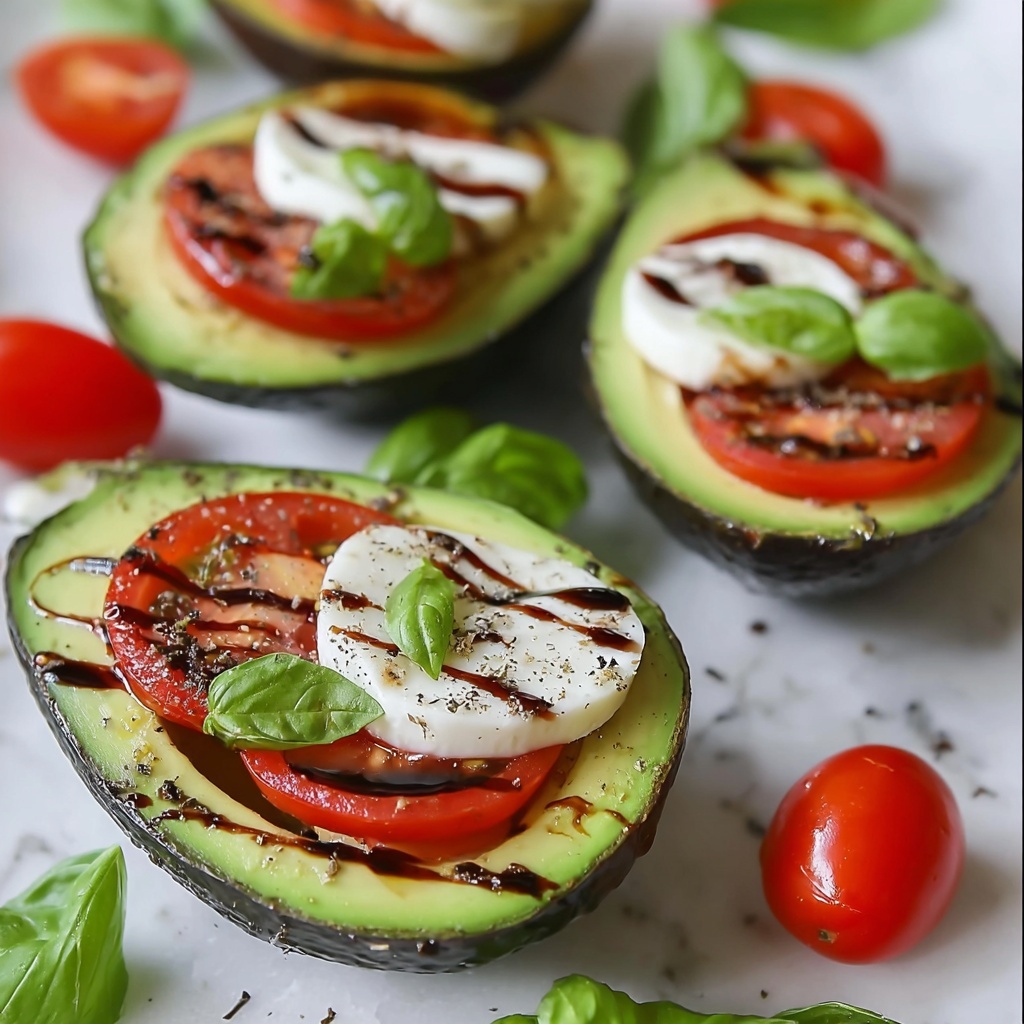 Caprese Stuffed Avocados Recipe - Recipe Image