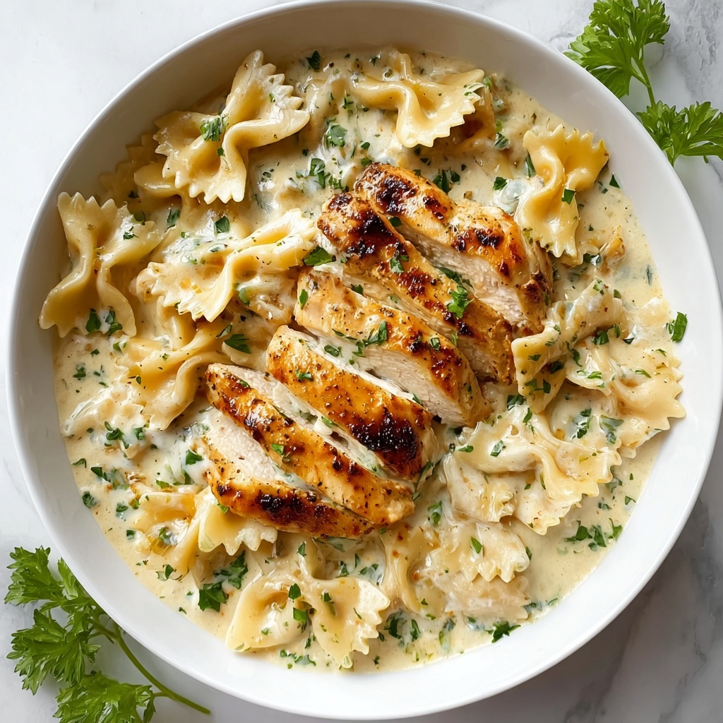 Creamy Garlic Parmesan Chicken Pasta Recipe - Recipe Image