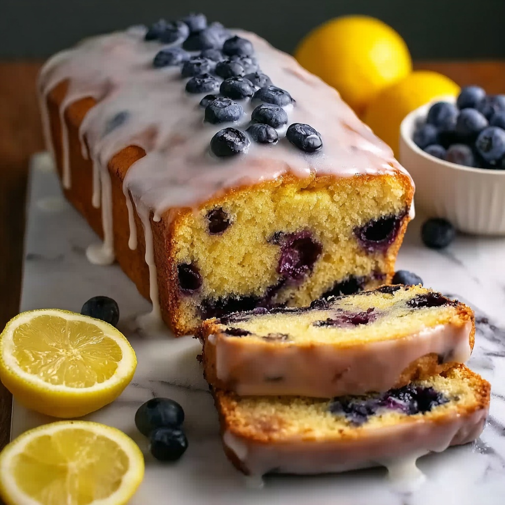 Lemon Blueberry Loaf with Zesty Lemon Glaze Recipe - Recipe Image