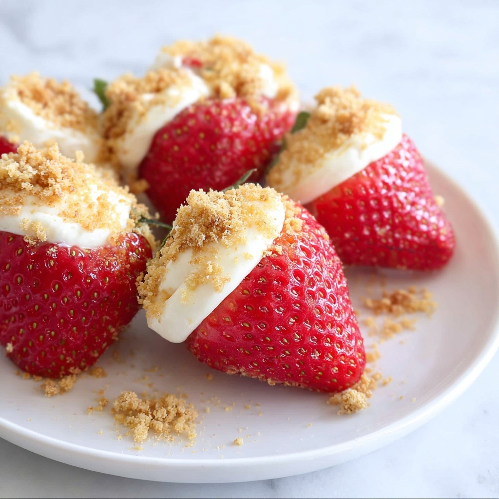 Cheesecake Stuffed Strawberries Recipe - Recipe Image