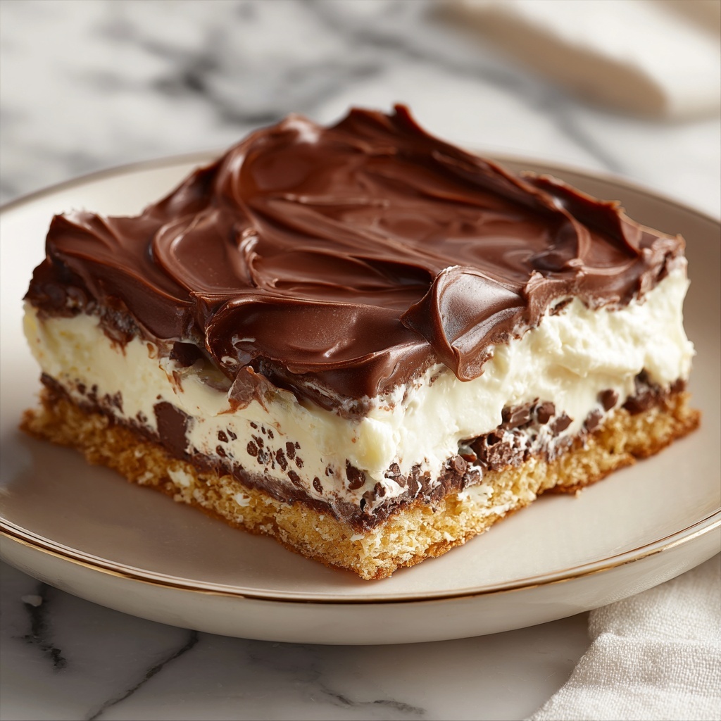 No-Bake Chocolate Eclair Cake Recipe - Recipe Image