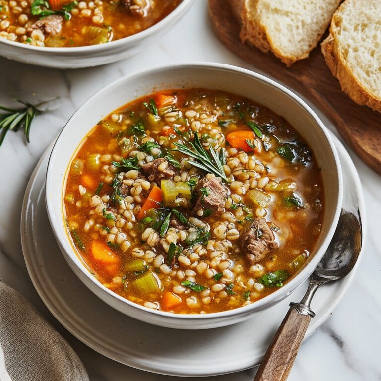 Hearty Beef Barley Soup Recipe
