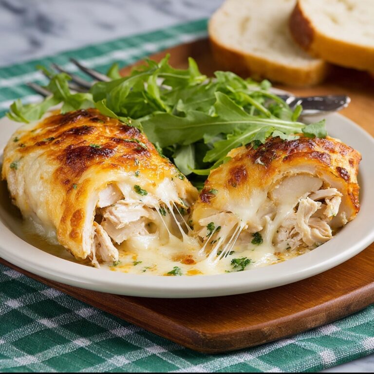 Chicken Stuffed Crescent Rolls with Creamy Cheese and Onion Recipe