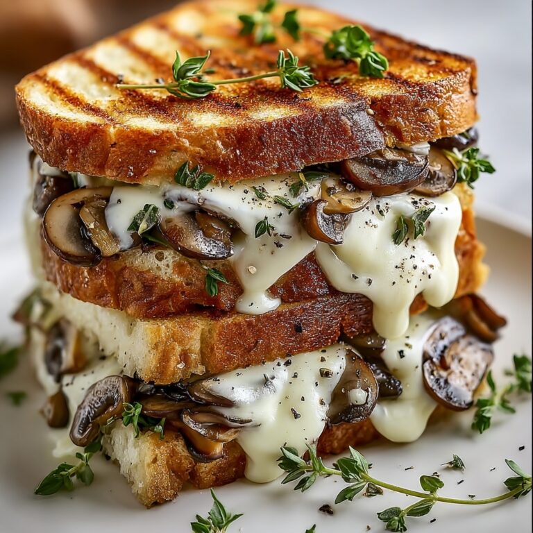 Garlic Mushroom Grilled Cheese Recipe