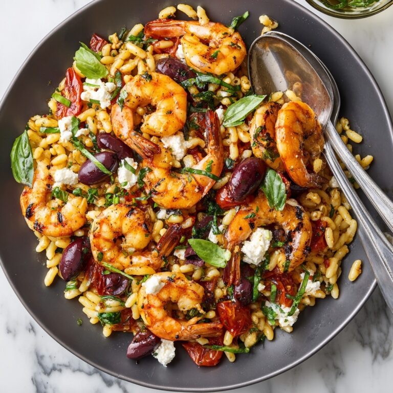 Shrimp Orzo with Feta and Lemon Recipe