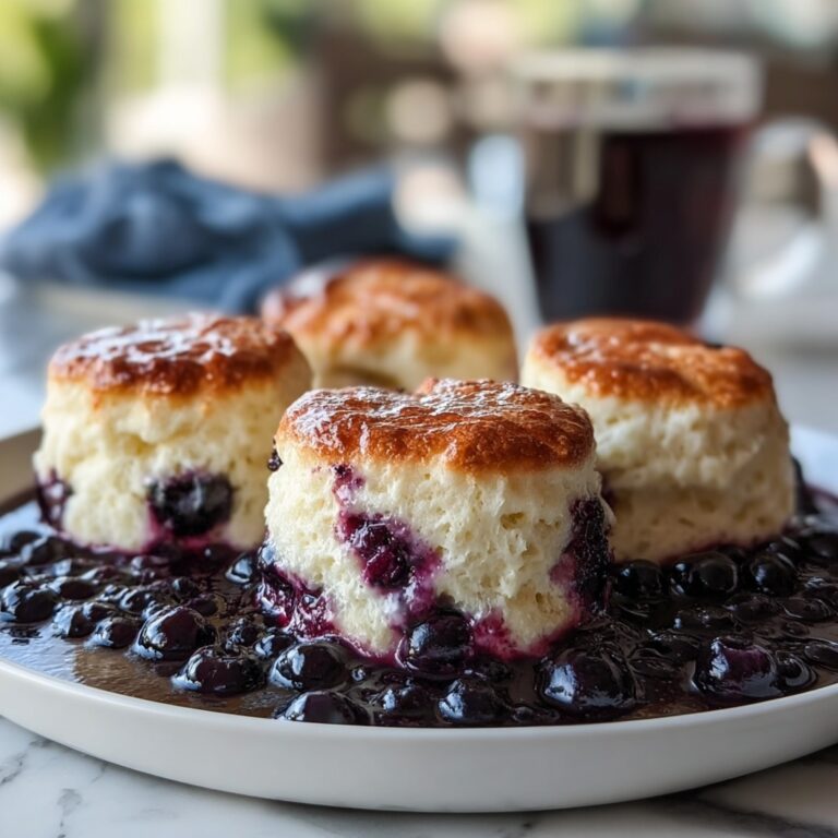 Delicious Blueberry Butter Swim Biscuits