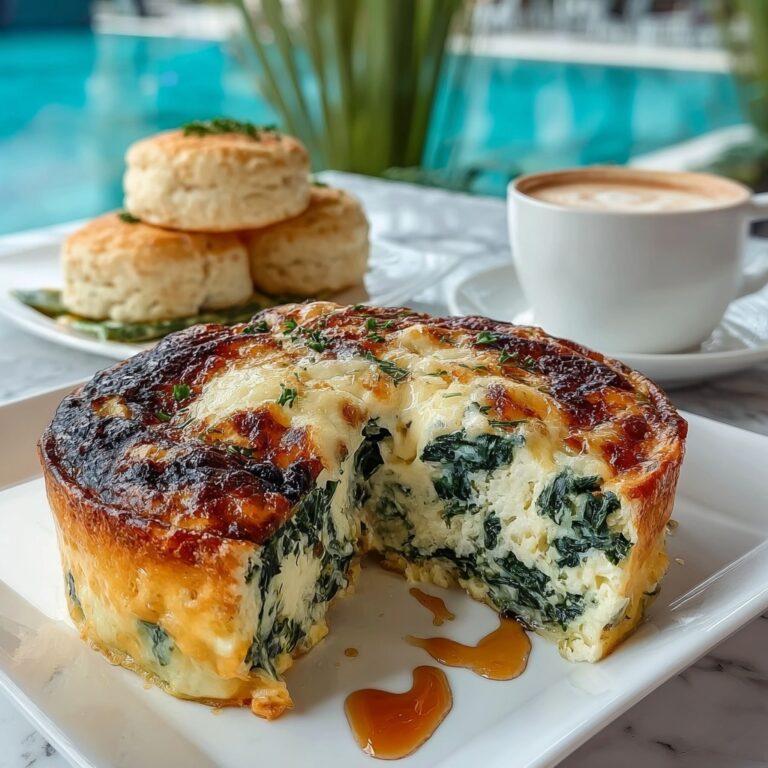 Creamy Spinach & Cottage Cheese Breakfast Bake