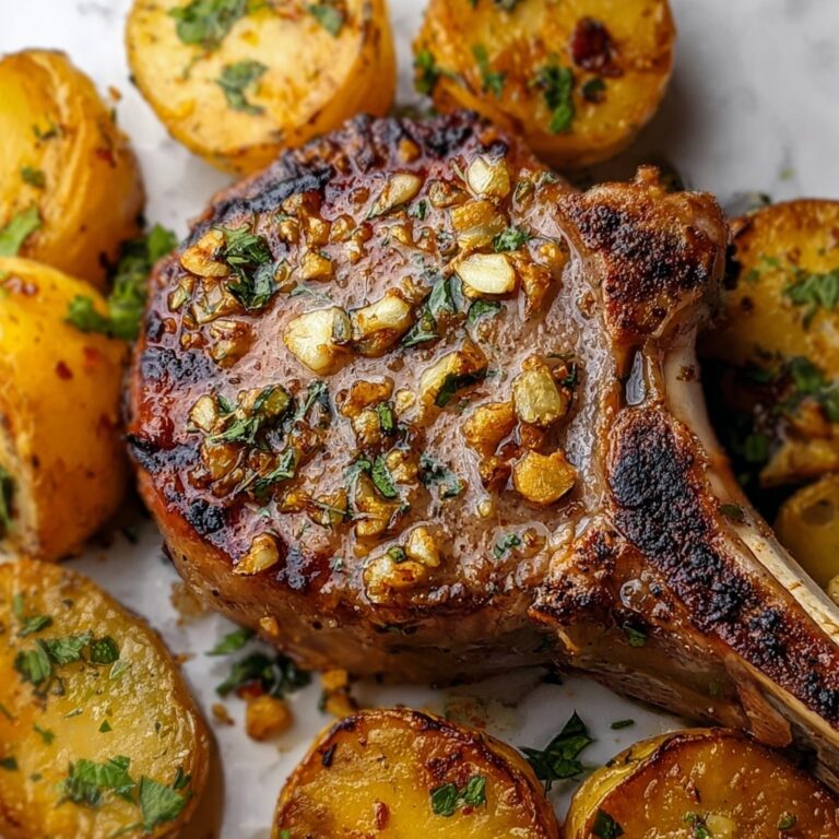 Savory Garlic Pork Chops with Potatoes for Cozy Nights Recipe