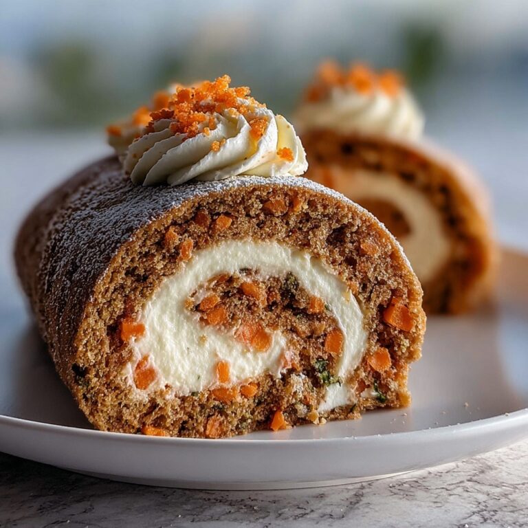 Carrot Cake Roll with Cream Cheese Frosting Recipe