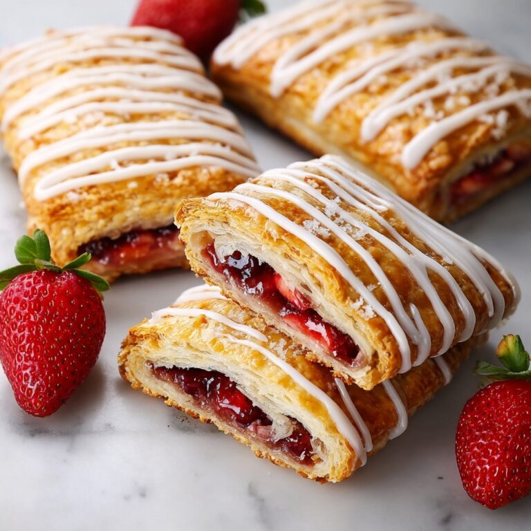 Easy Strawberry Toaster Strudels with Icing Recipe