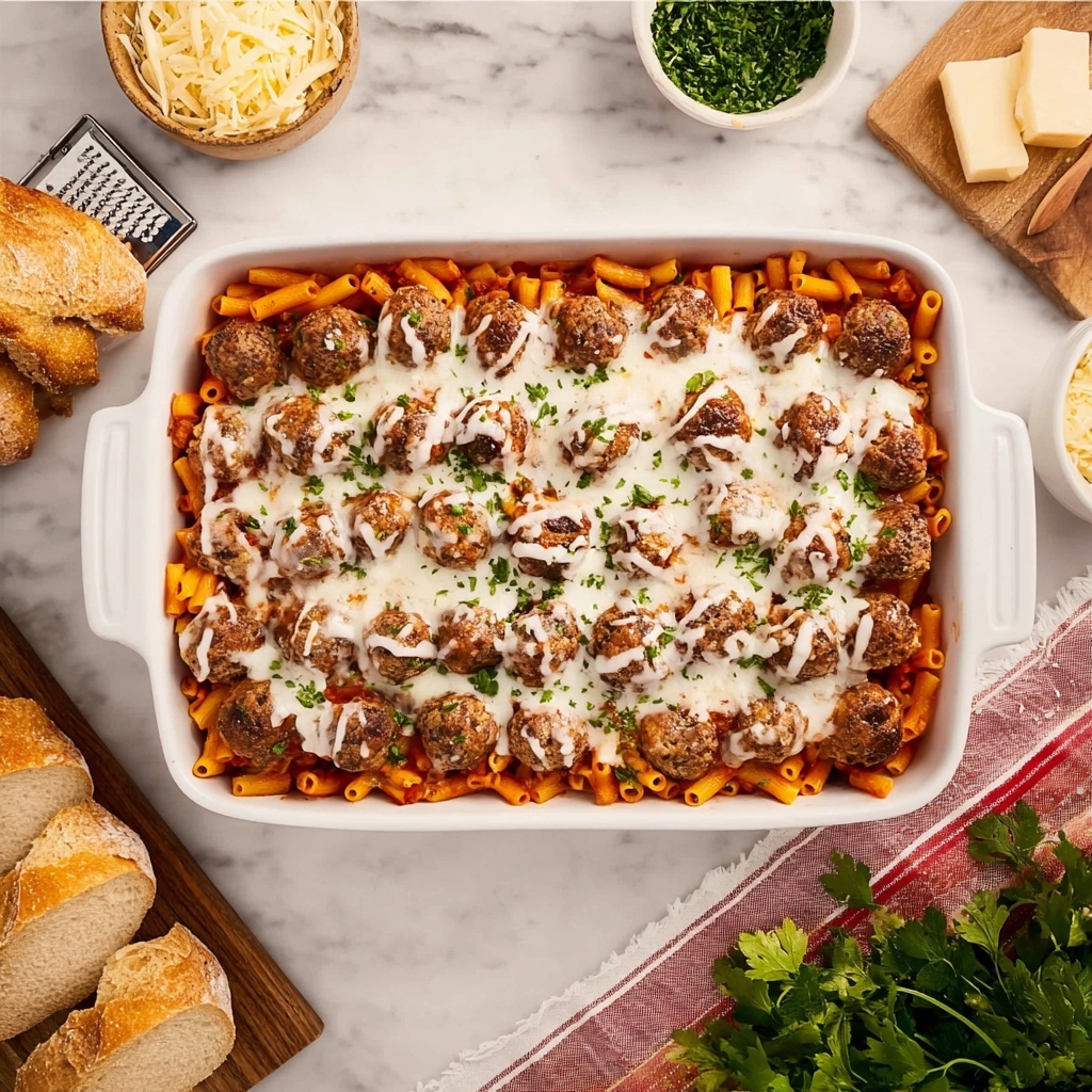 Meatball Casserole Recipe - Recipe Image