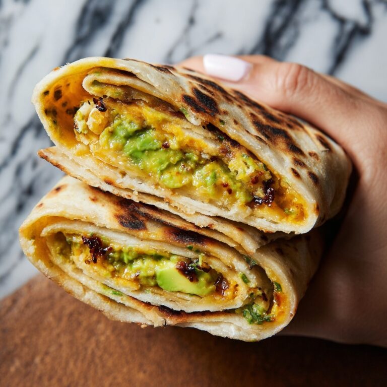 Scallion Pancake with Egg and Spinach Wrap Recipe