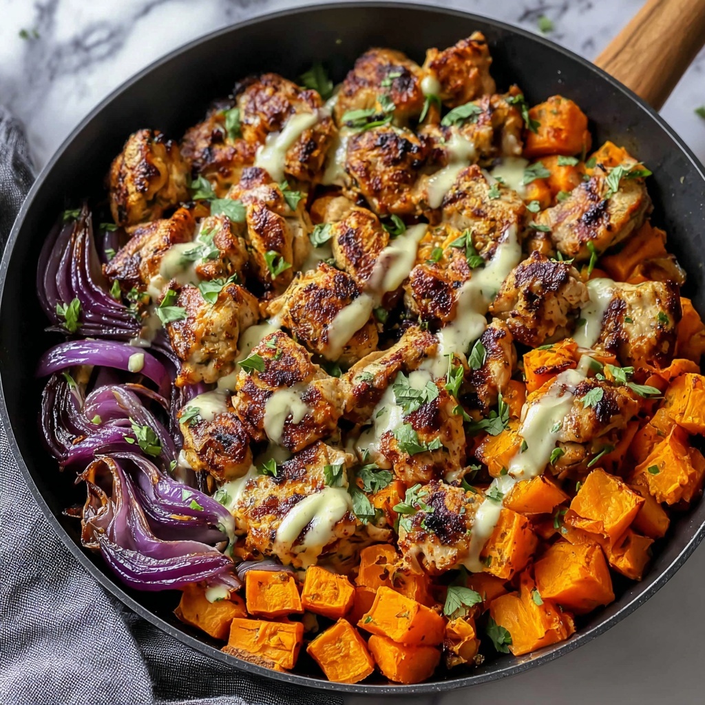 BBQ Chicken Sweet Potato Skillet – Your Easy One-Pan Dinner Delight Recipe - Recipe Image