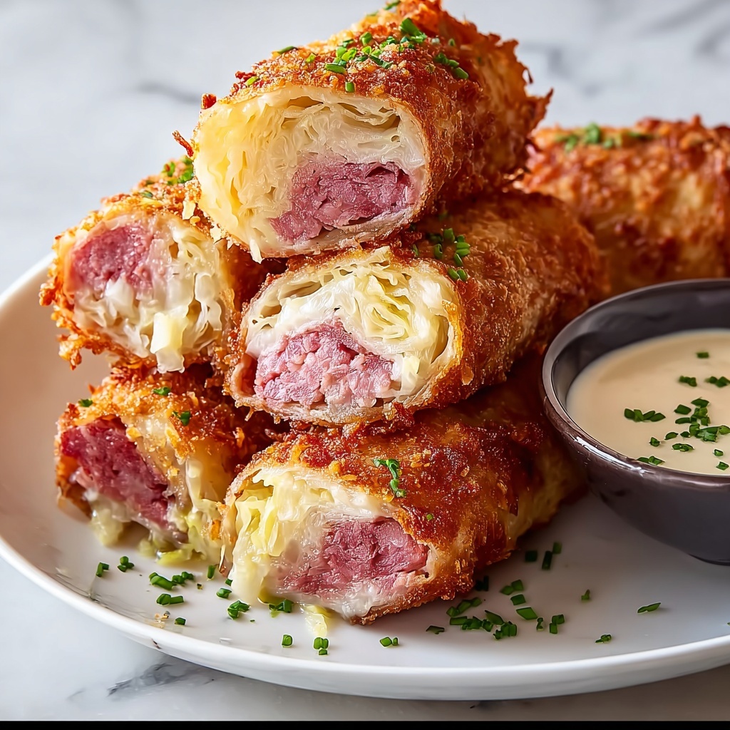 Keto Crispy Reuben Roll-Ups – Gluten-Free, Low-Carb Deli Snack Made Easy Recipe - Recipe Image