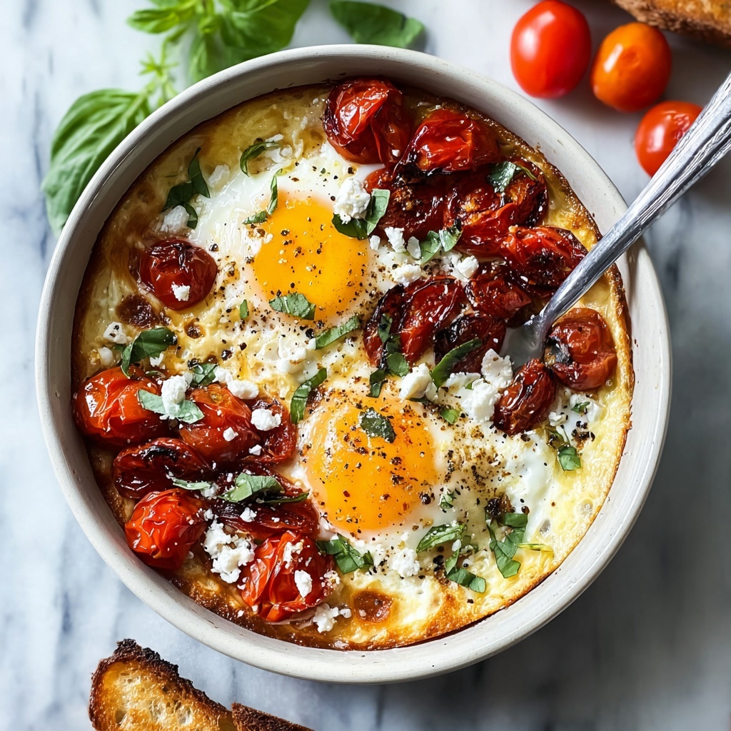 Baked Feta Eggs Recipe for a Flavor-Packed Brunch Delight Recipe - Recipe Image