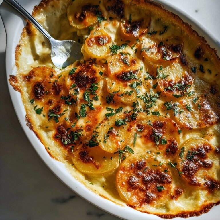 Dad’s Creamy & Cheesy Au Gratin Potatoes Recipe