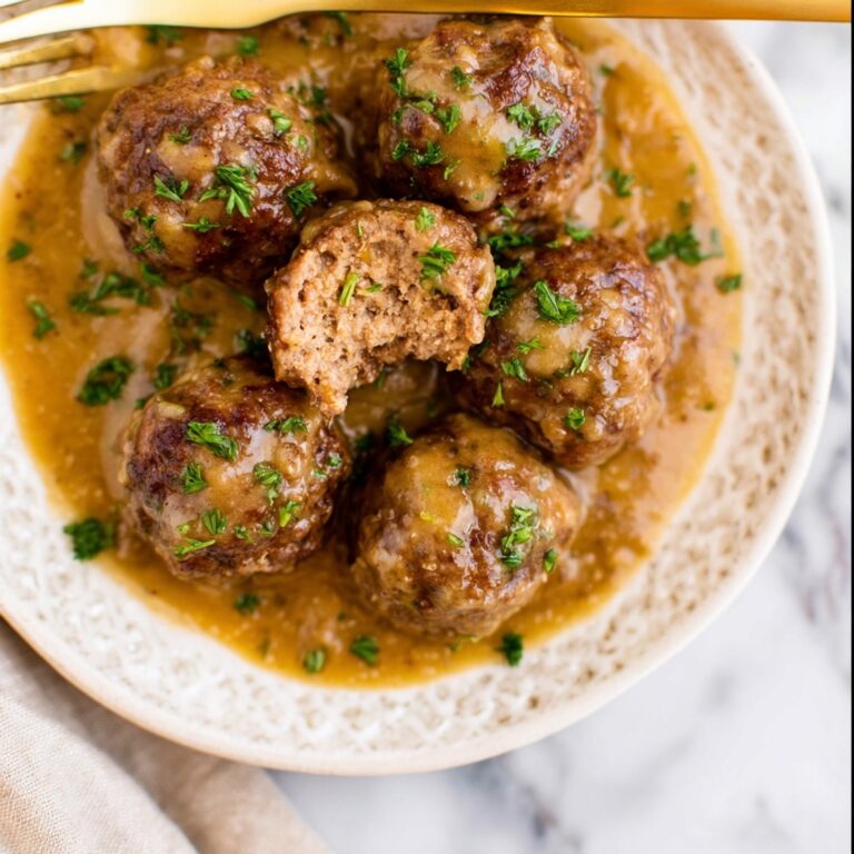 Meatballs and Gravy Recipe