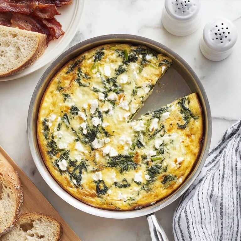 Red Pepper, Spinach and Goat Cheese Frittata Recipe
