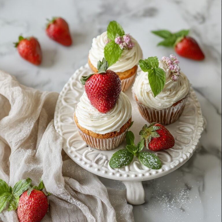 Strawberry Basil Cupcakes Recipe