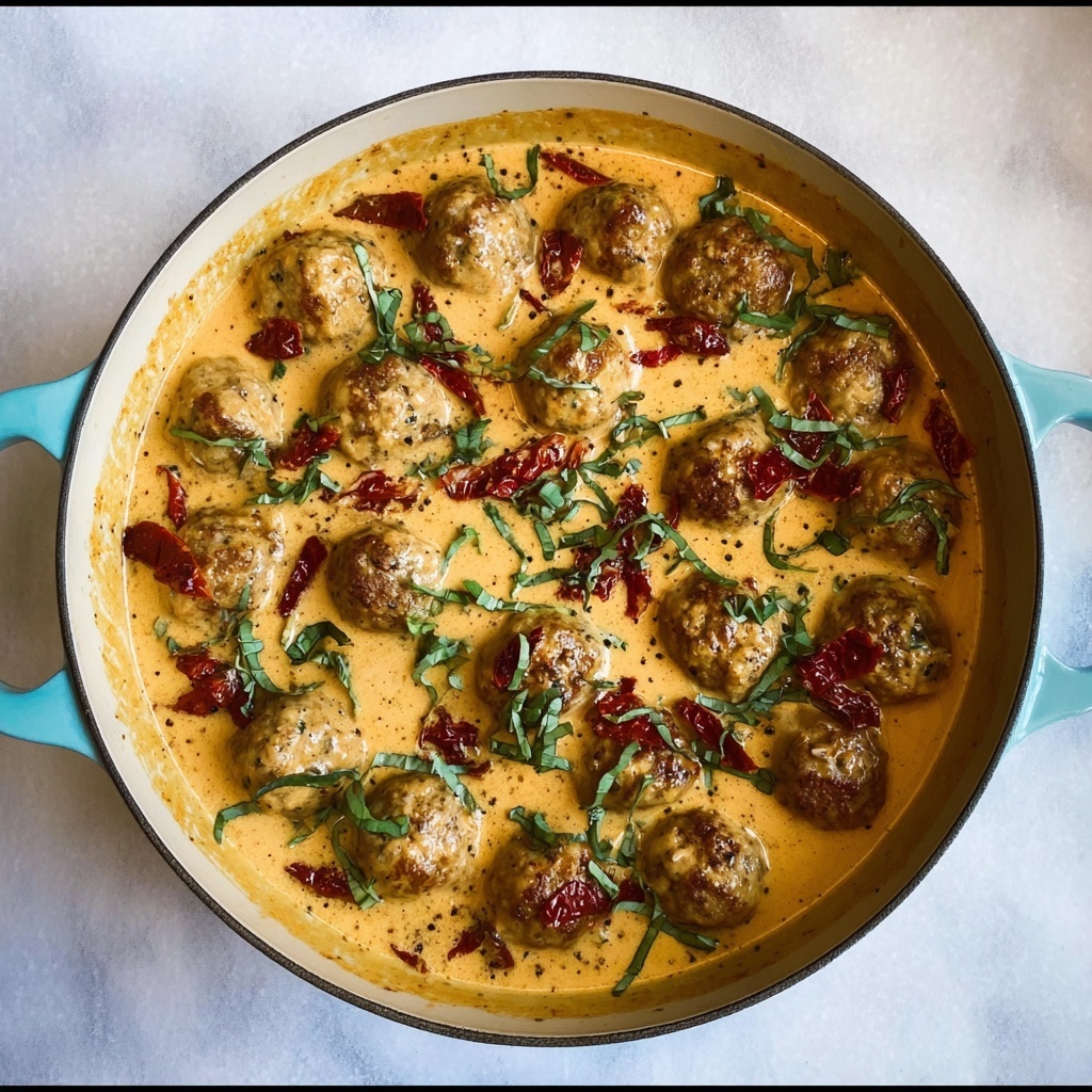 Marry Me Chicken Meatballs Recipe - Recipe Image