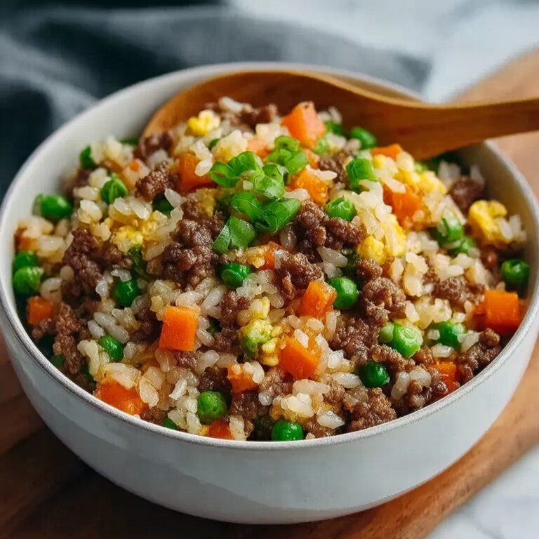 Onion Beef Fried Rice Recipe