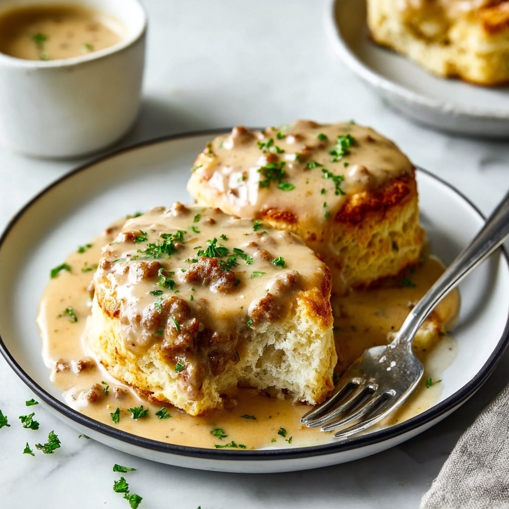 Biscuits and Chorizo Gravy: A Comforting Breakfast Twist - Recipe Image
